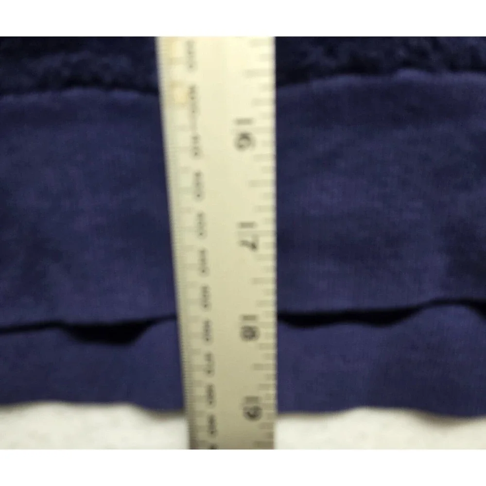 Justice Plush Pullover Sweatshirt Fuzzy Soft Cozy Comfy Blue Girls‎ 10/12 Plus